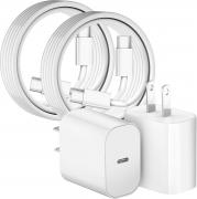 WILLTOP iPhone 17 16 15 Pro Max Charger Fast Charging 20W USB C Phone Charger Block,2Pack Quick Type C Charger Fast Charging 6FT USB C Charging Cord for iPhone 17 Pro/17 ProMax/17 Air/16 Pro/16e/15 Pro/15 Plus